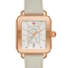 Michele Deco Sport Rose Gold And Cashmere Watch MWW06K000008