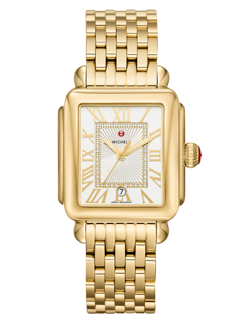 Madison Gold Diamond Dial Watch