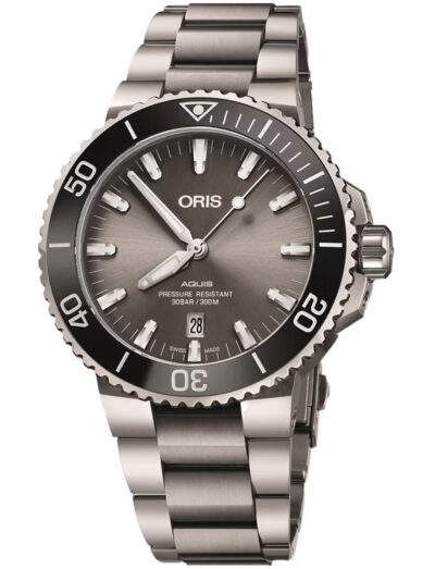 Oris Diving Aquis Titanium Date 01 733 7730 7153-07 8 24 15PEB