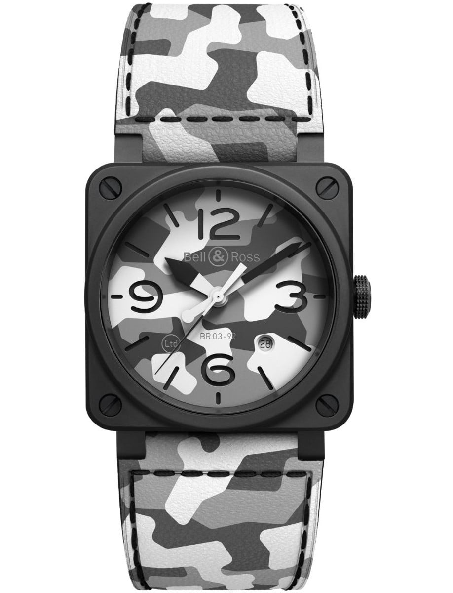 Bell & Ross Instruments BR 03-92 WHITE CAMO BR0392-CG-CE/SCA