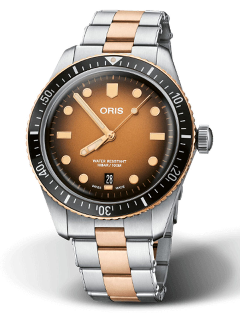 Divers Sixty-Five 'Sunset' Steel and Bronze