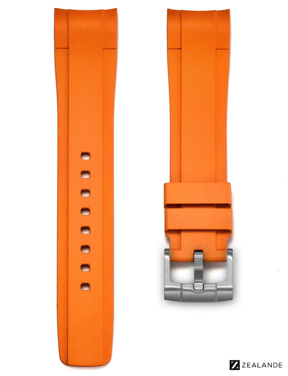 Orange Rubber Strap Zealande Orange Rubber | Feldmar Watch Co.