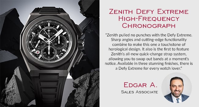 zenith defy extreme high-frequency chronograph