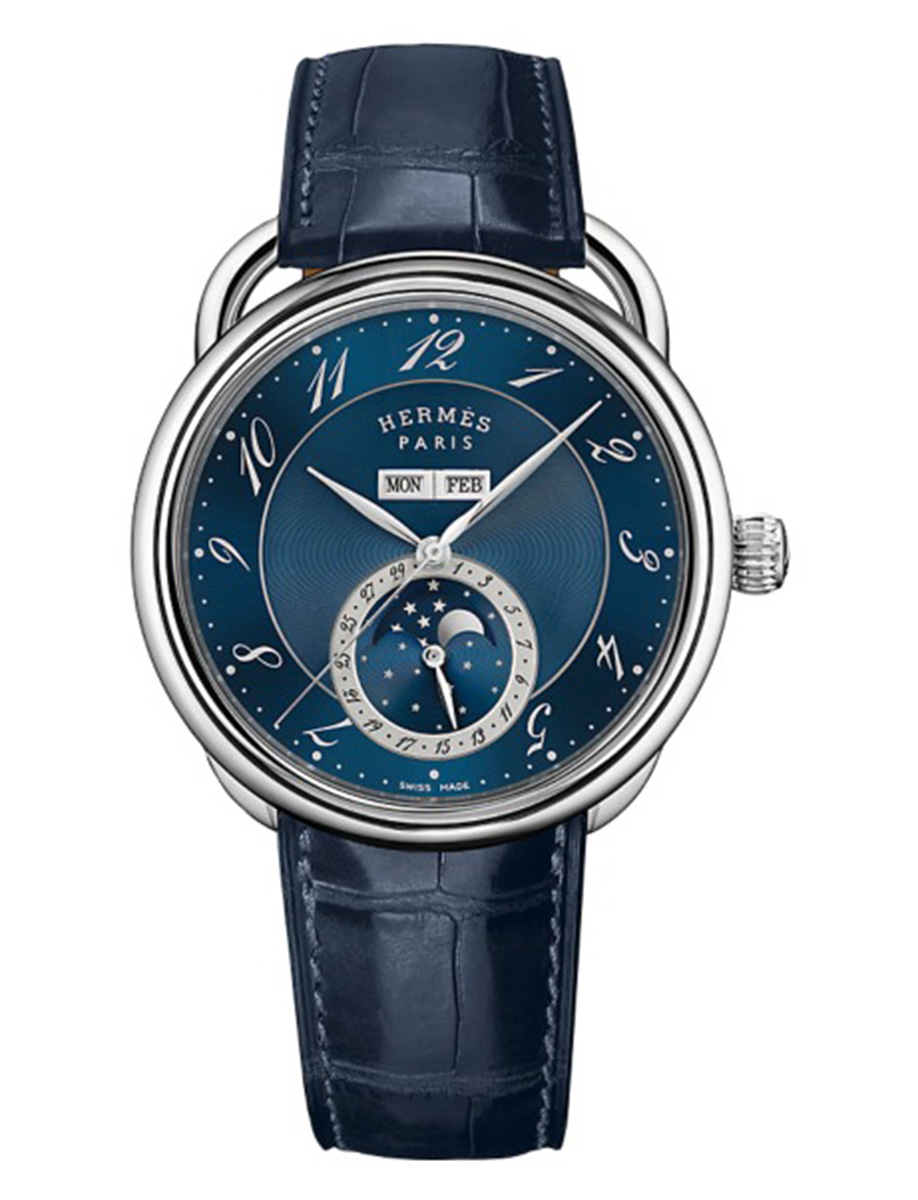 Hermes Pre-owned Hermes Arceau Automatic Silver Dial Men's Watch