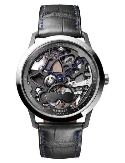 Hermes Slim D'Hermes Squelette Lune Watch W053606WW00