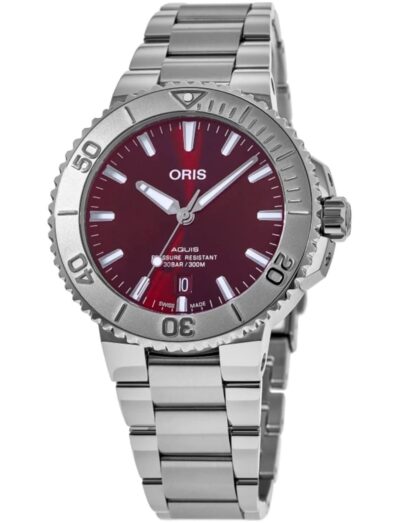 Oris Diving Aquis Date Cherry 01 733 7730 4158-07 8 24 05PEB