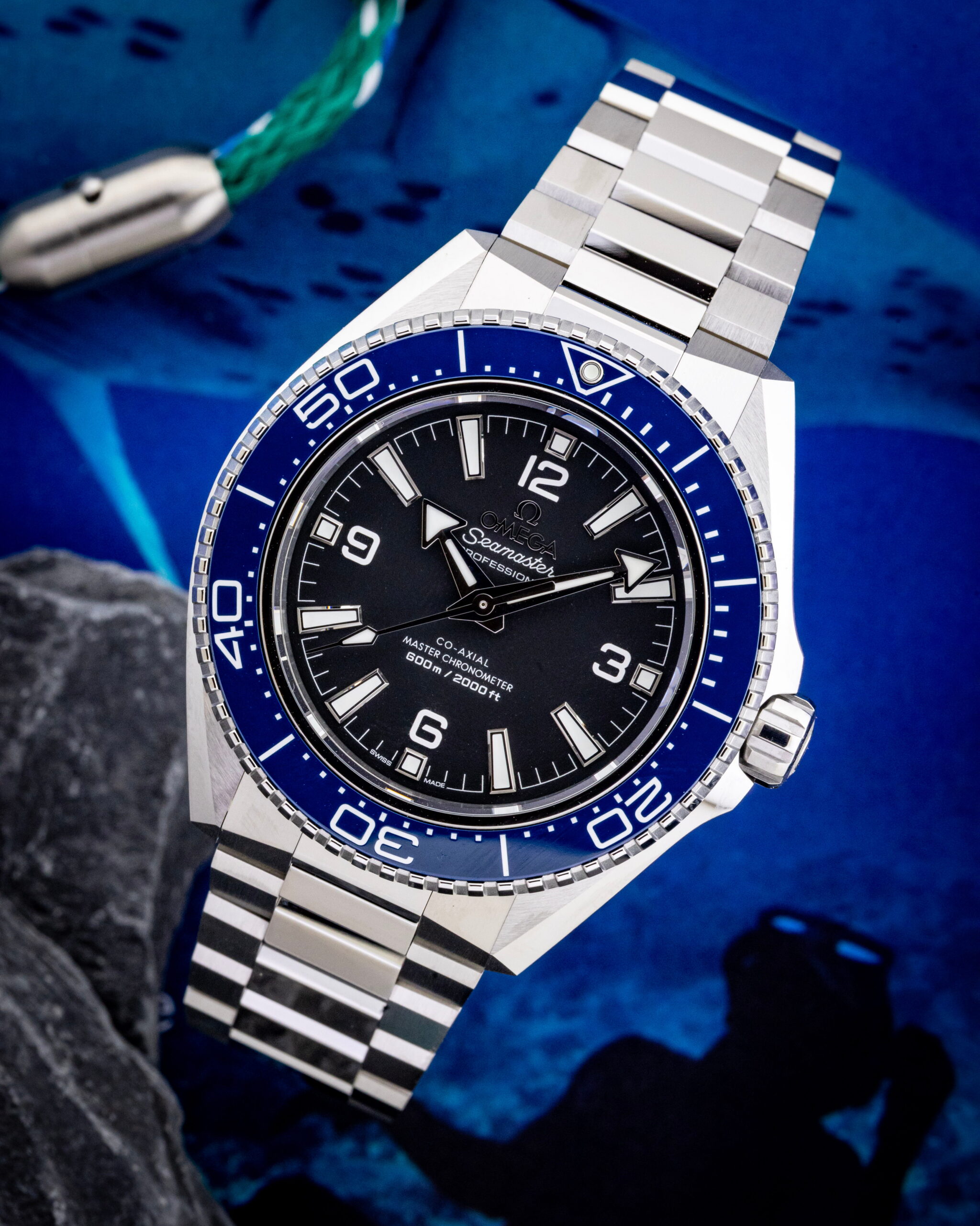 Hotlist image for Omega wristwatch with stainless steel case and bracelet and black dial