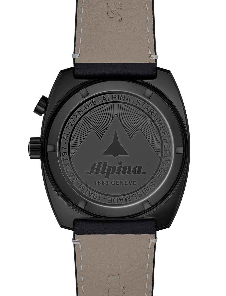 Alpina Startimer Pilot Heritage Automatic Chronograph Black Friday Special Edition AL-727BSB4FBH6 Back