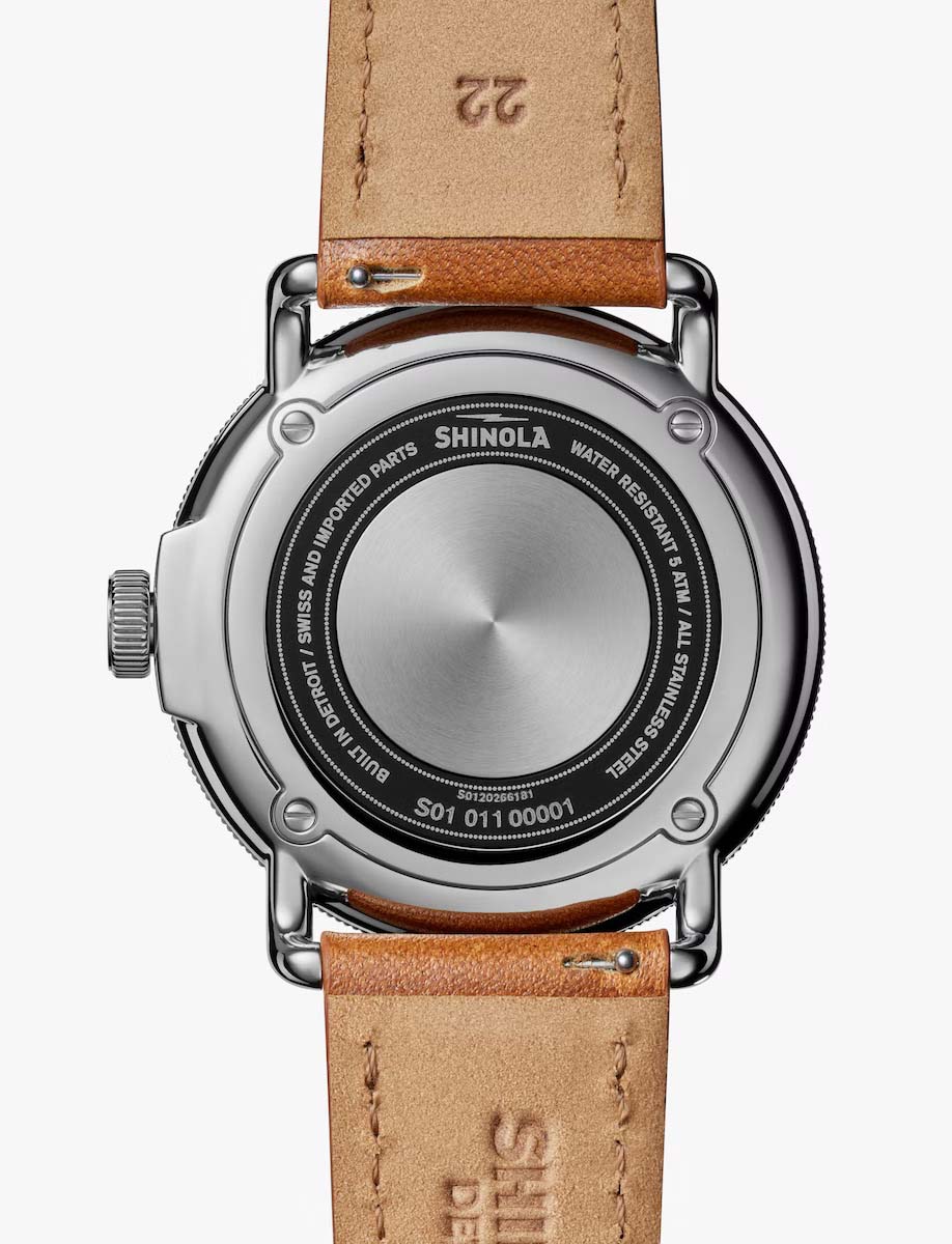 Shinola The Canfield Model C56 43 MM S0120266181 Back