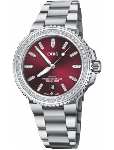 Oris Diving Aquis Date Cherry 01 733 7766 4998-07 4 22 68FC