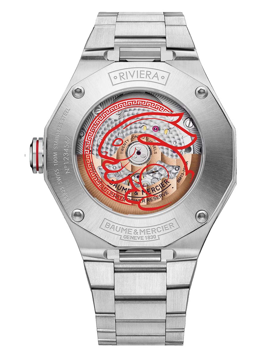 Baume & Mercier Riviera Chinese New Year Rabbit Edition 10719 Back