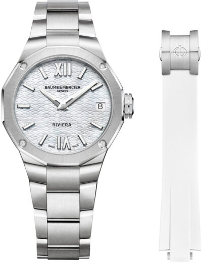 Baume & Mercier Riviera White Mother of Pearl 10745