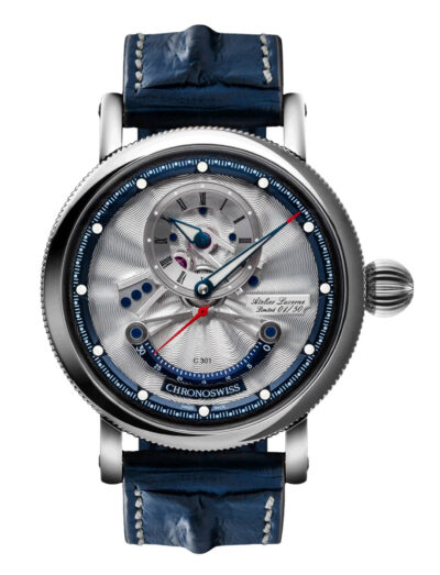 Chronoswiss Open Gear ReSec Blue Strap Limited Edition CH-6923-SIBL