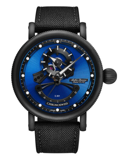 Chronoswiss Open Gear ReSec Blue on Black Limited Edition CH-6925M-EBBK