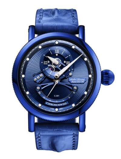 Chronoswiss Open Gear ReSec Electric Blue Limited Edition CH-6926-BLSI