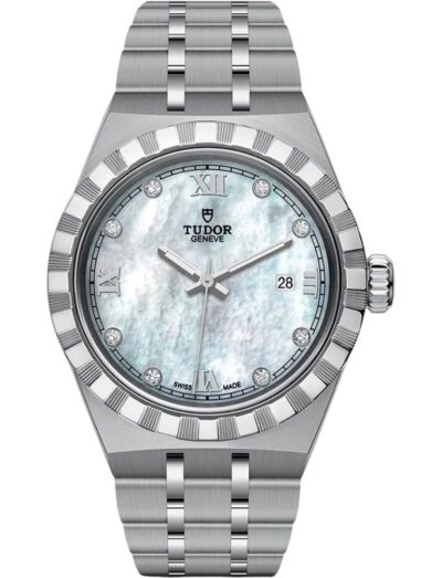 Tudor Royal 28mm White Mother-of-Pearl Dial with Diamond Hour Markers M28300-0005