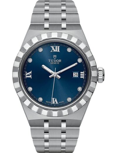 Tudor Royal 28mm Blue Dial with Diamond Hour Markers M28300-0007