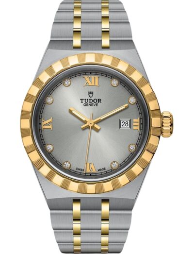 Tudor Royal 28mm Silver Dial with Diamond Hour Markers M28303-0002