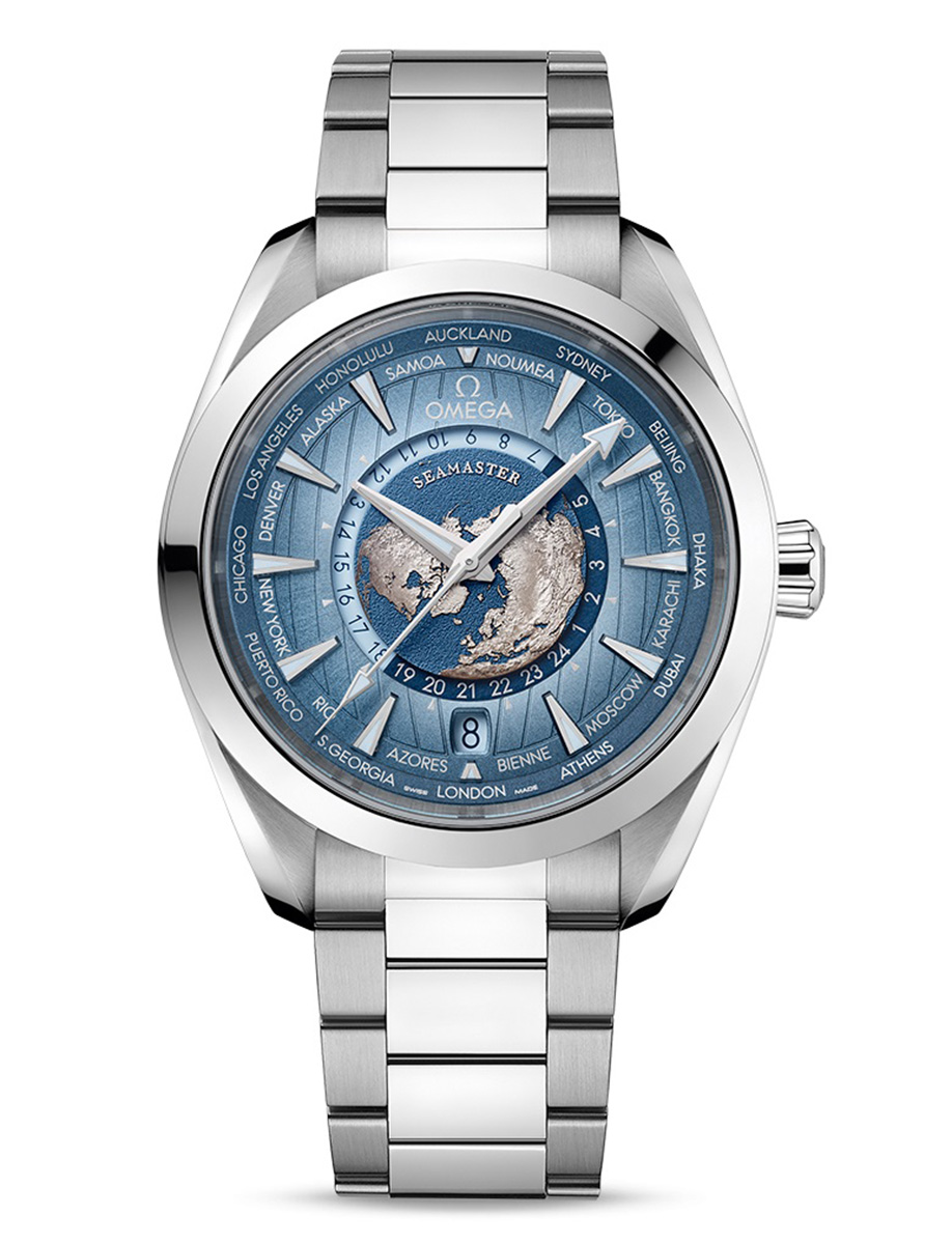 Aqua Terra 150M Co-Axial Master Chronometer GMT Worldtimer 43mm
