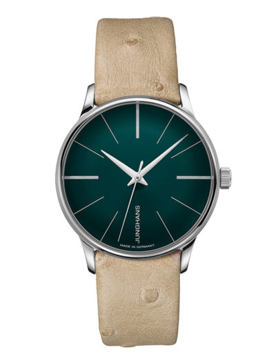 Junghans Meister Damen Automatic Macchiato Brown Ostrich Leather 27-3343.00