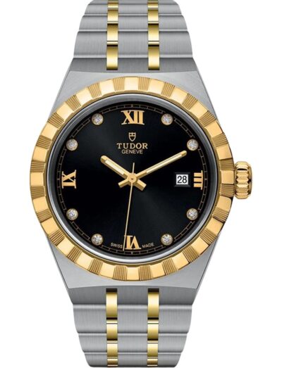 Tudor Royal 28mm Black Dial with Diamond Hour Markers M28303-0005
