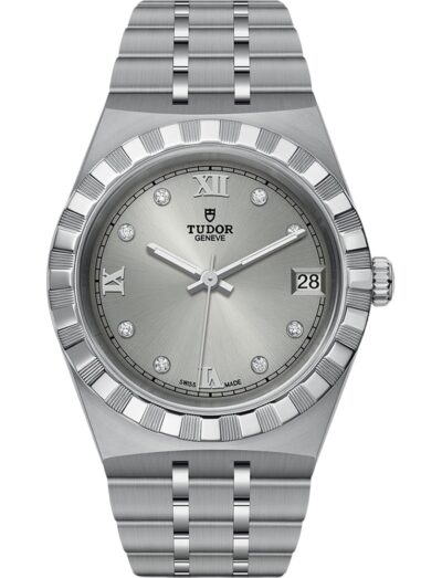 Tudor Royal 34mm Silver Dial with Diamond Hour Markers M28400-0002