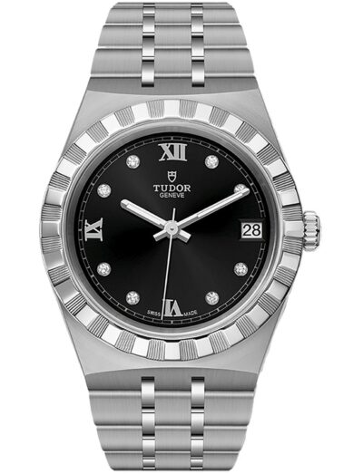 Tudor Royal 34mm Black Dial with Diamond Hour Markers M28400-0004