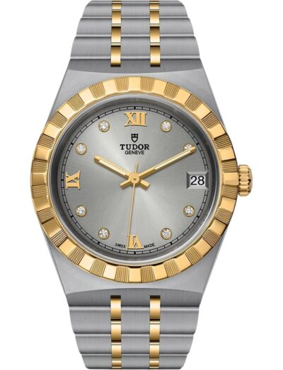 Tudor Royal 34mm Silver Dial with Diamond Hour Markers M28403-0002