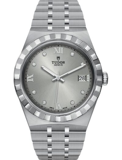 Tudor Royal 38mm Silver Dial with Diamond Hour Markers M28500-0002