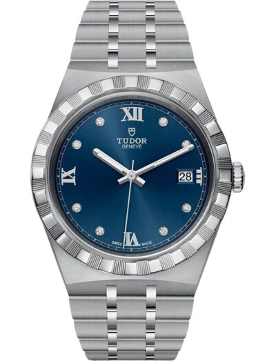 Tudor Royal 38mm Blue Dial with Diamond Hour Markers M28500-0006