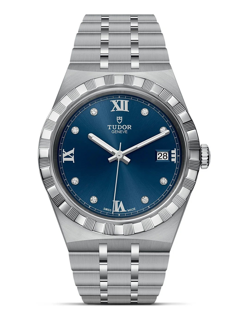 Tudor Royal 38mm Blue Dial with Diamond Hour Markers M28500-0006