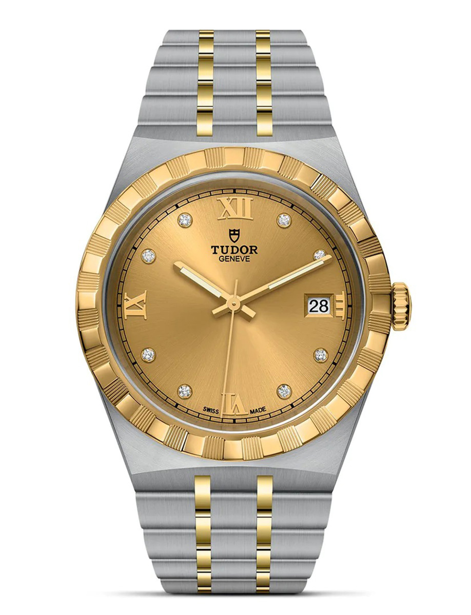 Tudor Royal 38mm Champagne Dial with Diamond Hour Markers M28503-0005