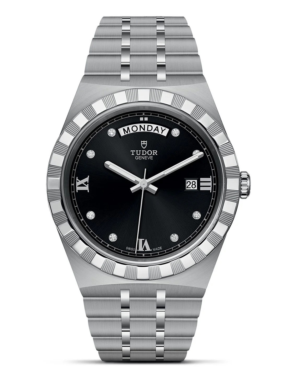 Tudor Royal 41mm Black Dial with Diamond Hour Markers M28600-0004