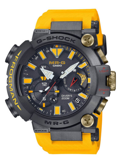 Casio G-Shock MR-G Frogman Titanium Band and Yellow Rubber Strap Anniversary Limited Edition MRG-BF1000E-1A9