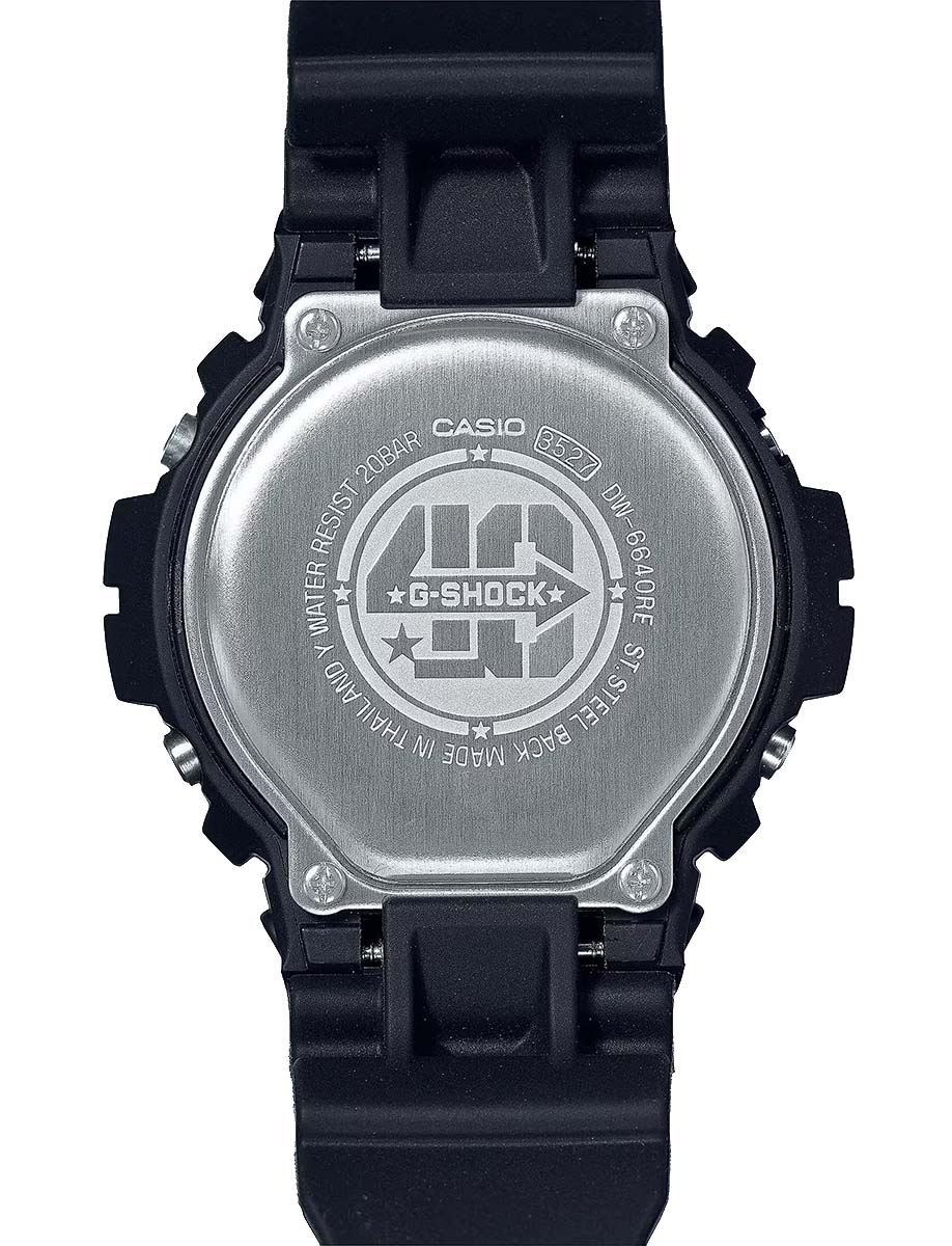 G-Shock Digital 40th Anniversary Models DW6640RE-1 Back