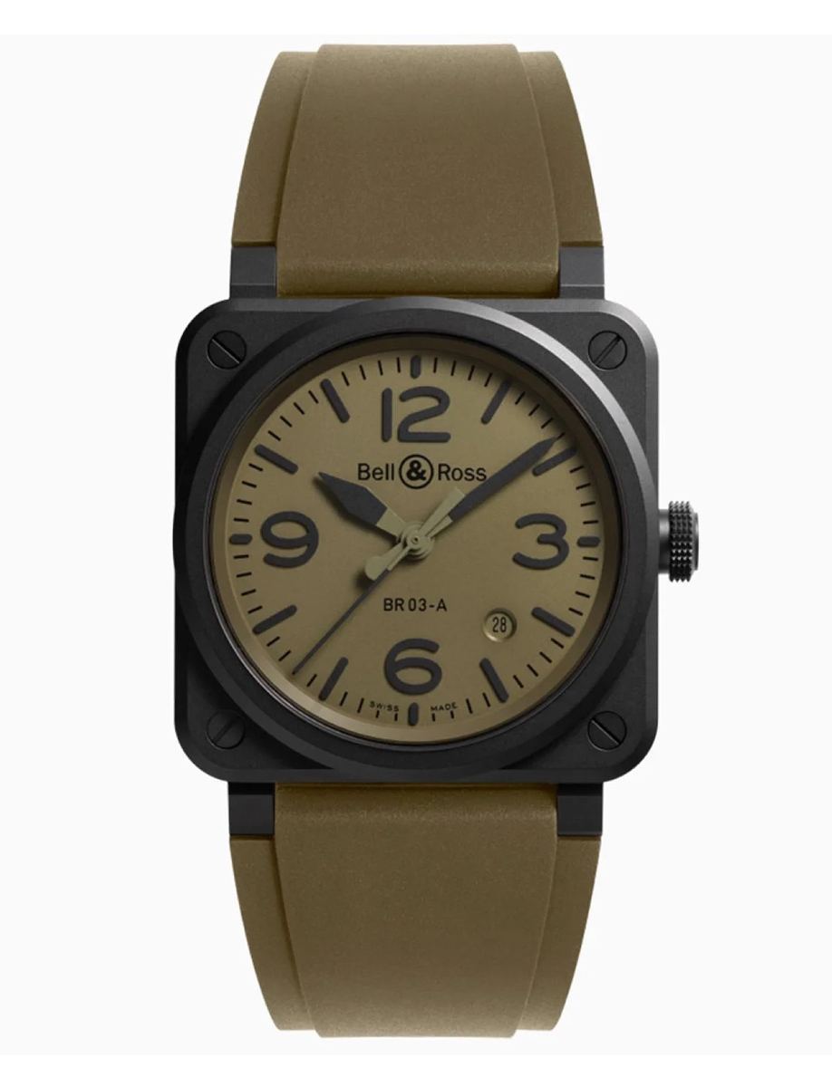 Bell & Ross Instruments BR 03 Military Ceramic BR03A-MIL-CE-SRB