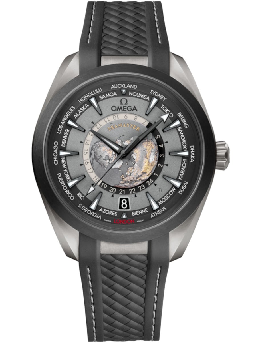 Aqua Terra 150M Co-Axial Master Chronometer GMT Worldtimer 43mm