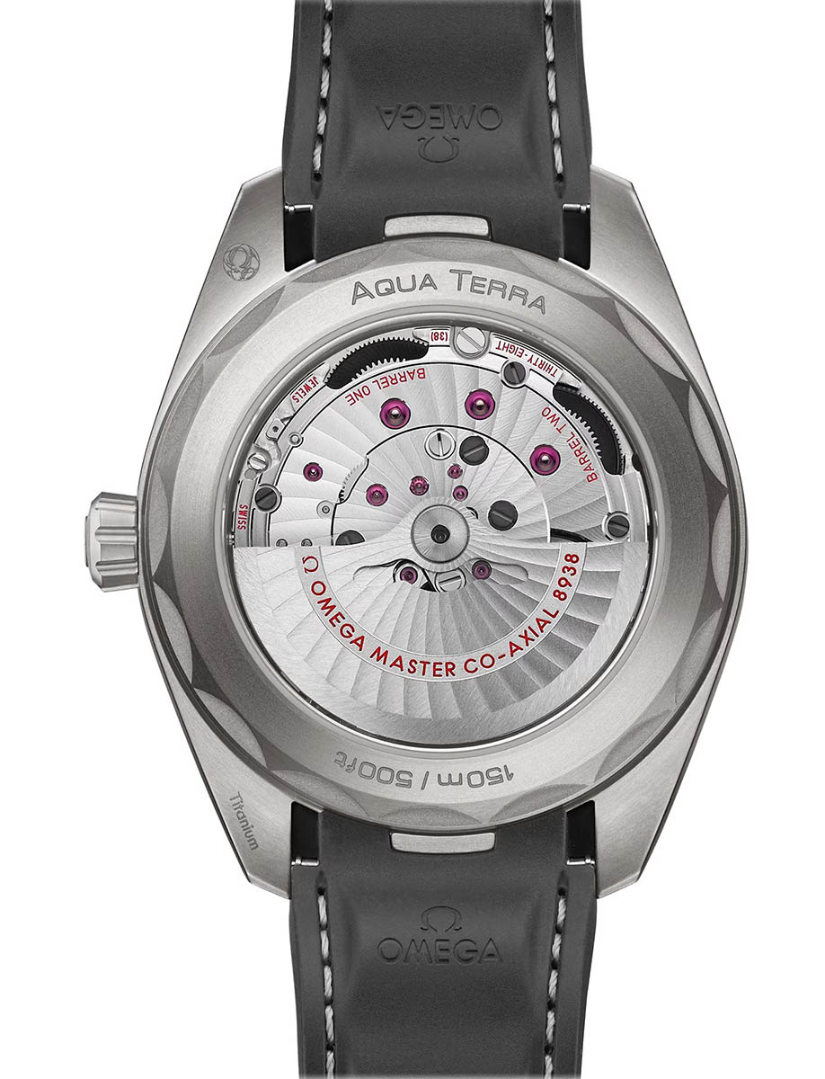 Omega Seamaster Aqua Terra 150M Co-Axial Master Chronometer GMT Worldtimer 43mm 22092432299001 Back