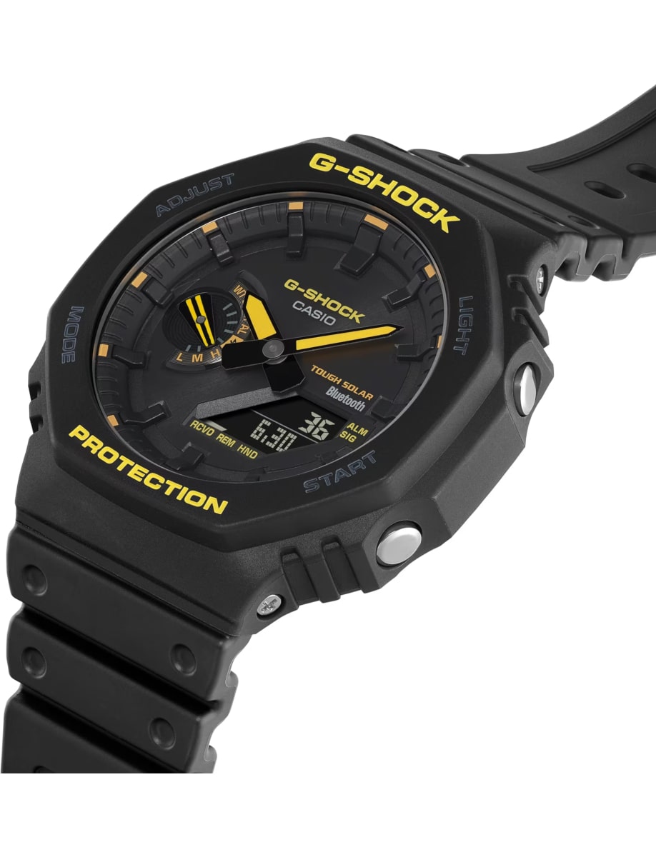 Casio G-Shock Caution Yellow side GAB2100CY-1A