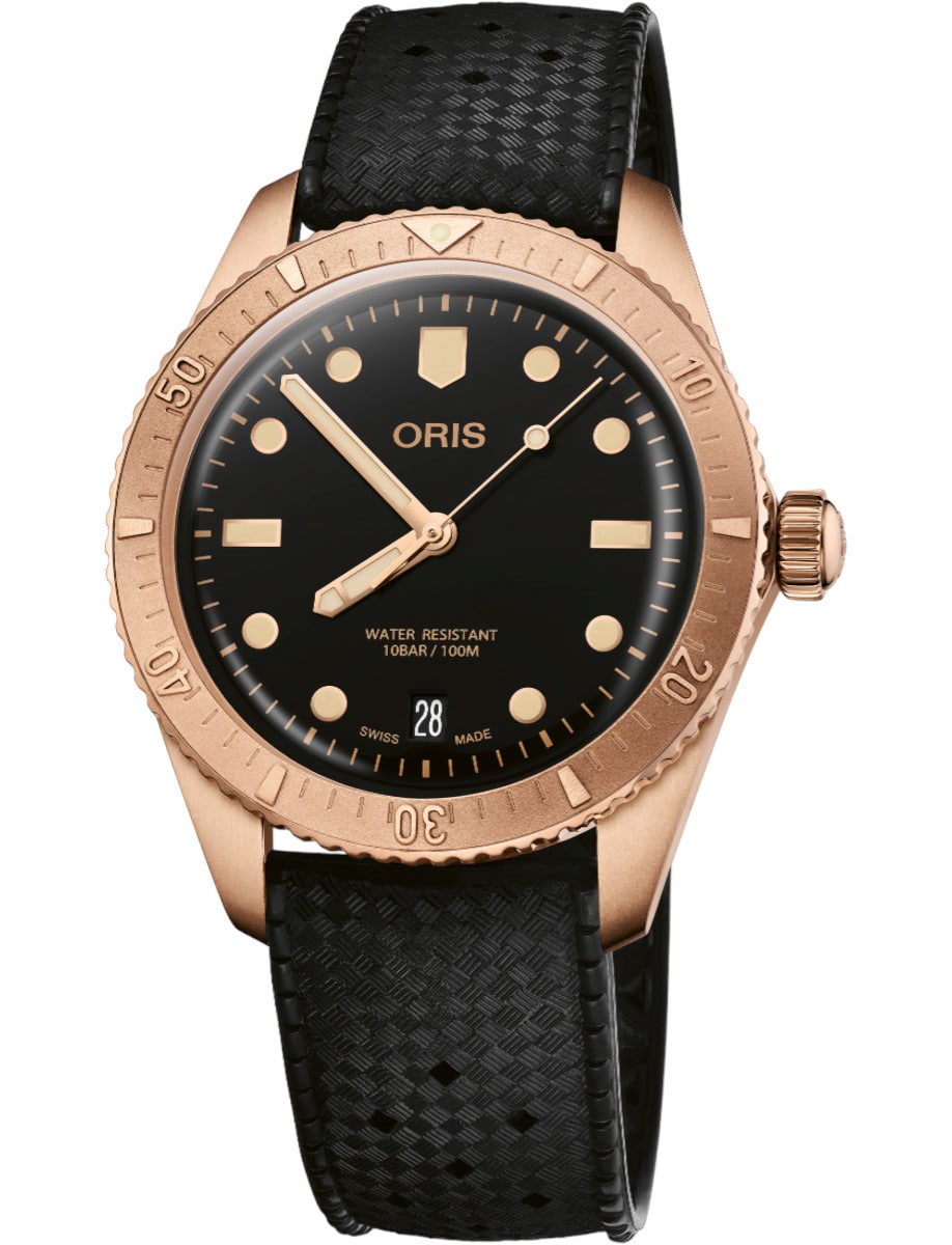 Oris Divers Sixty-Five Date Cotton Candy Sepia 01 733 7771 3154-07 4 19 18BR