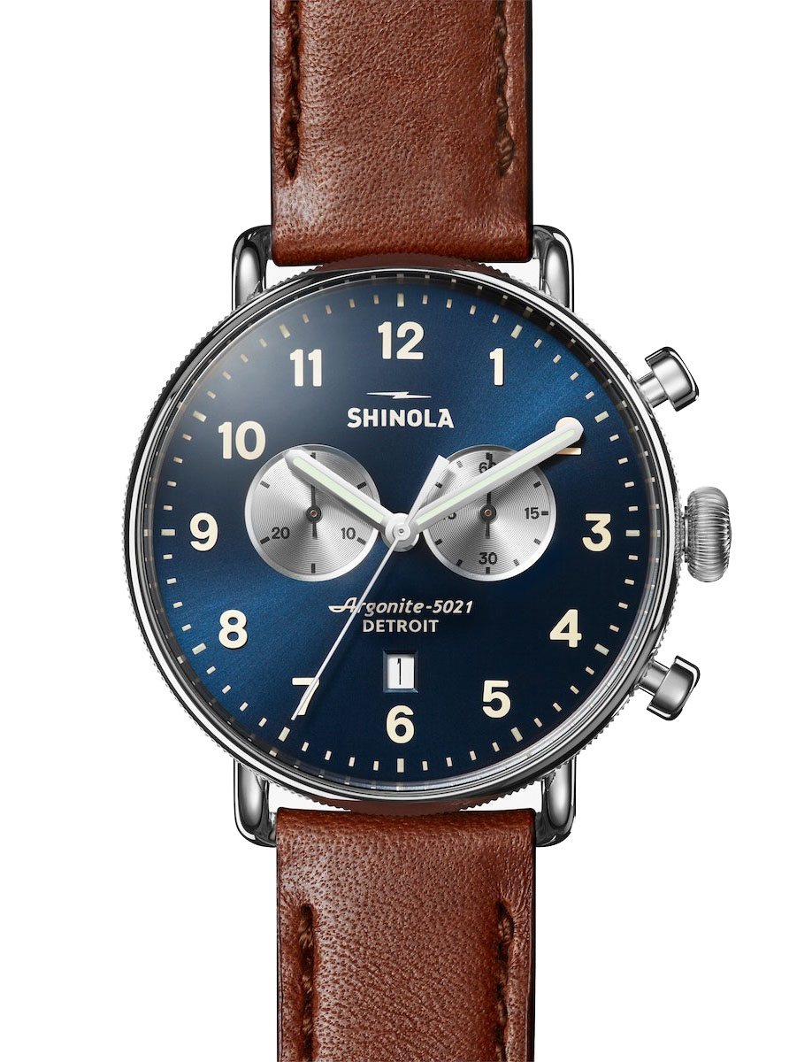 Canfield Chrono 43mm Blue Dial