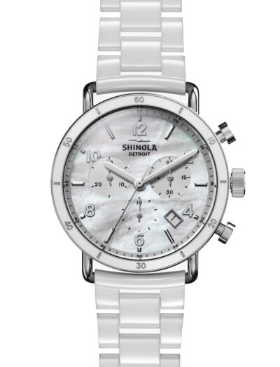 Shinola Canfield Sport 40mm White Mother-of-Pearl Dial 20259728-SDT-012893761