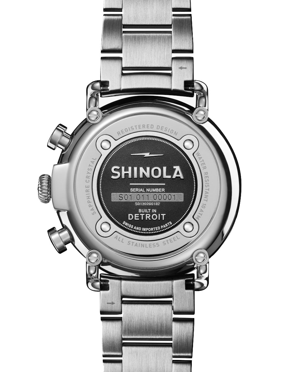 Shinola Runwell Chrono 41mm Black Dial 20266187-SDT-000009870 Back