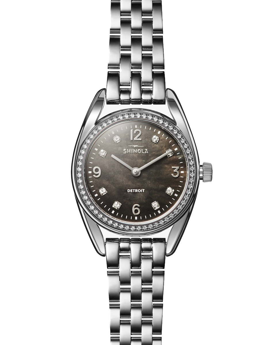 Diamonds on Black Mother-of-Pearl Dial Derby 30mm
