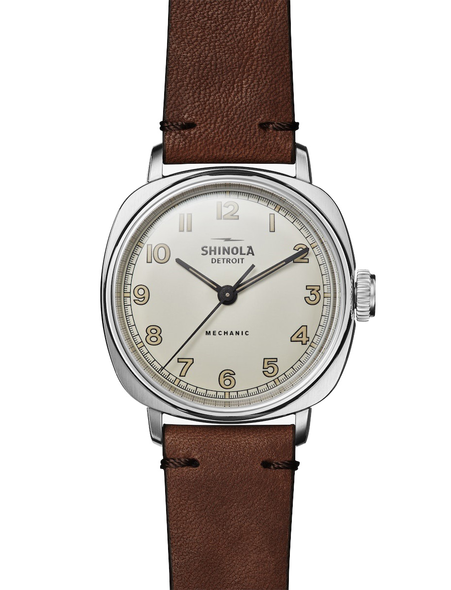 The Mechanic 39mm Brown Strap