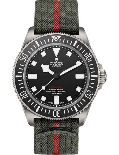 Tudor Pelagos FXD Green and Red Fabric Strap M25717N-0001