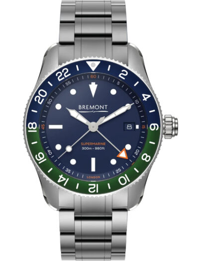 Bremont Supermarine Specialised GMT diver - Case Size 40mm S302 S302-BLGN-B