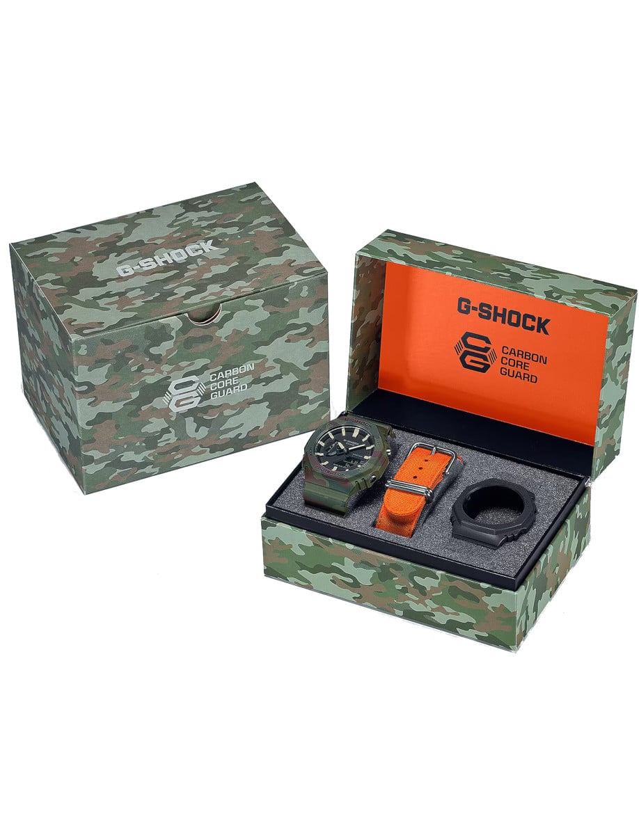 Casio G-Shock Analog-Digital 2100 Series GAE2100WE-3A Box