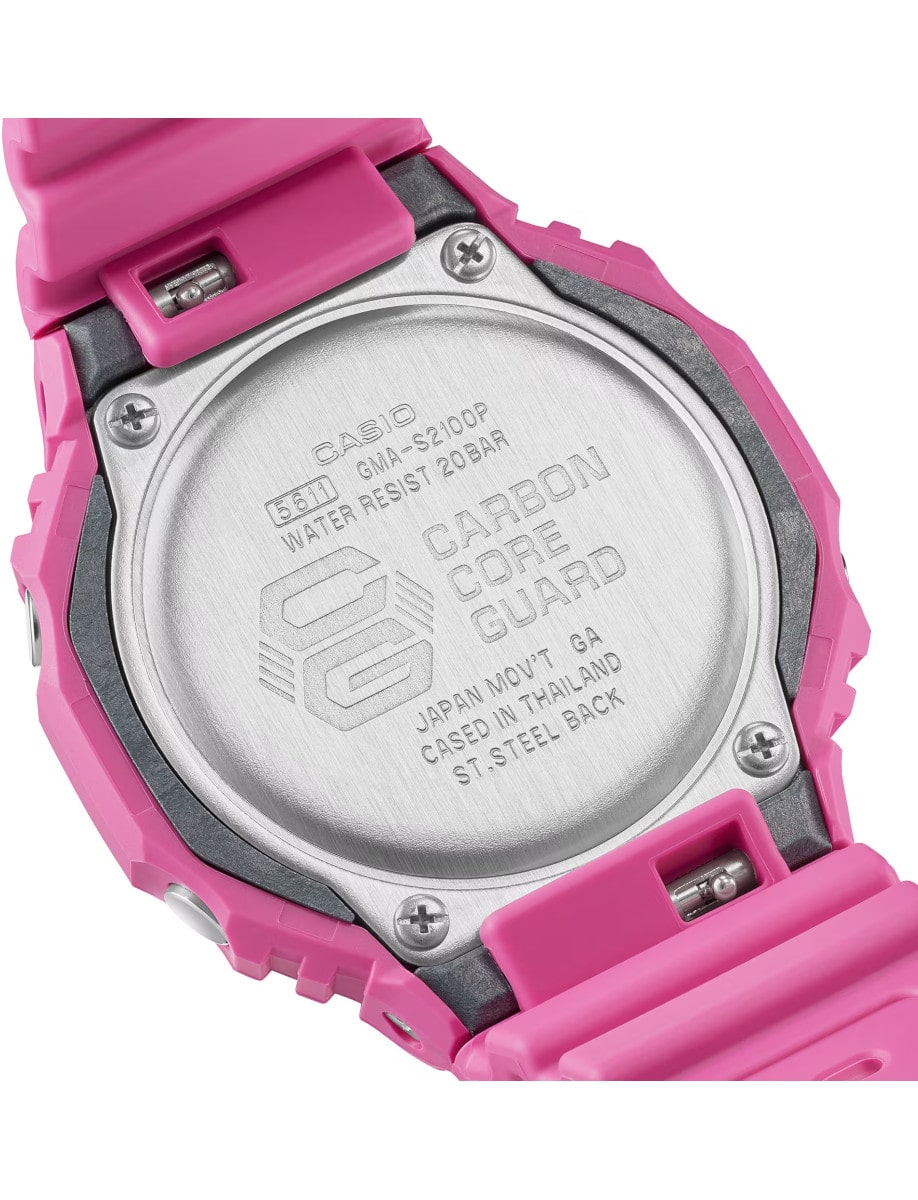 Casio G-Shock Analog-Digital GA-2100 Breast Cancer Research Foundation GMAS2100BS4A Back