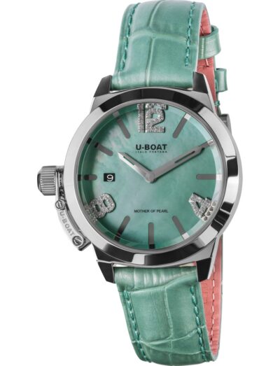 U-Boat Lady Classico 38 Turquoise Mother of Pearl 8481